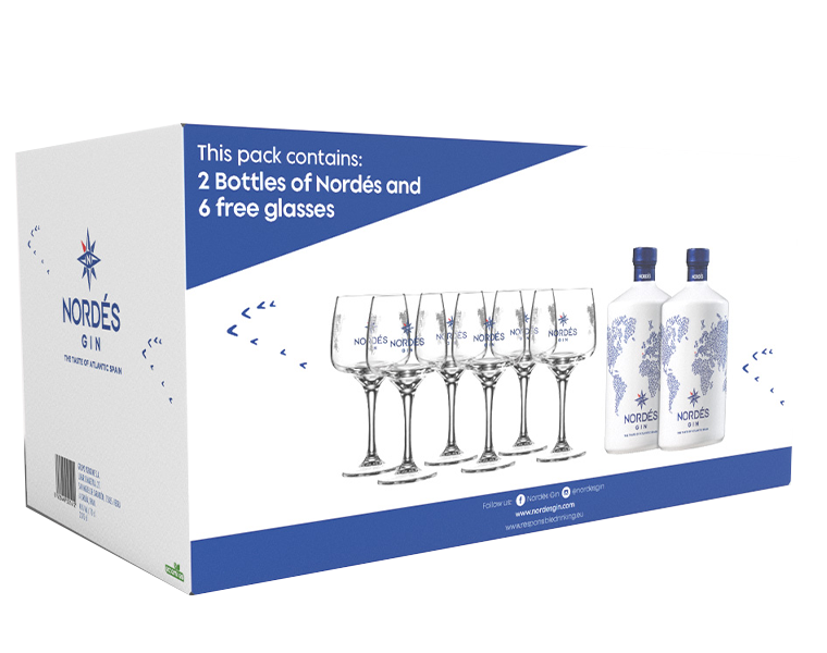 Osborne Bipack Nordés Gin con Bicchieri