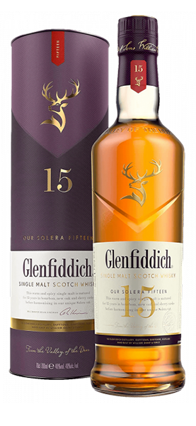 Image of Glenfiddich Single Malt Scotch Whisky 15 Years Old