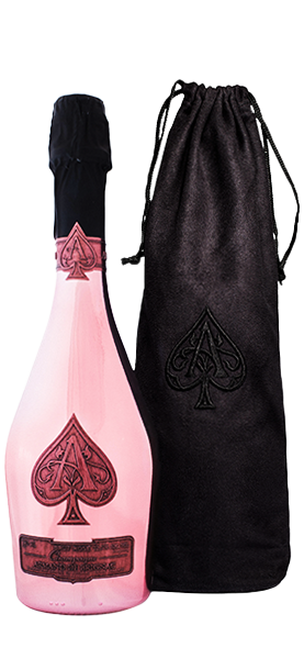 Champagne Armand de Brignac Rosé Velvet Bag