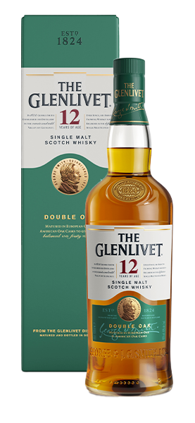 Image of The Glenlivet Single Malt Scotch Whisky 12 Years Of Age Double Oak