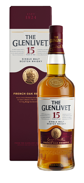 Image of The Glenlivet Single Malt Scotch Whisky 15 Years Of Age French Oak Reserve