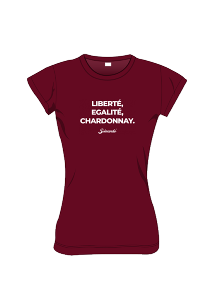 T-shirt Bordeaux Chardonnay Mis. S