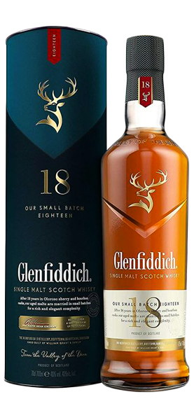 Image of Glenfiddich Single Malt Scotch Whisky 18 Years Old