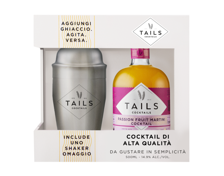 Tails Cocktail Passion Fruit Con Shaker