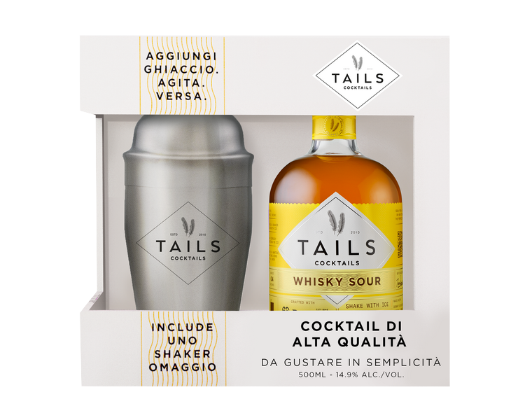 Tails Cocktail Whisky Sour Con Shaker