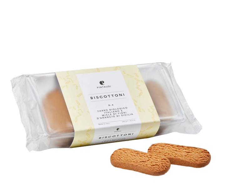 Biscottoni N.4 Farro BIO italiano e Miele di Fiori d'Arancio di Sicilia