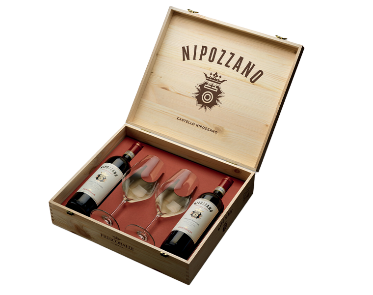 Cassa Legno Frescobaldi Nipozzano Chianti Rufina Riserva DOCG