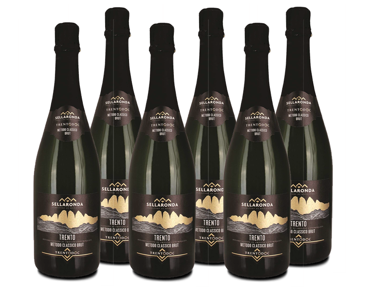 Confezione 6 Bottiglie TrentoDoc Brut Sellaronda