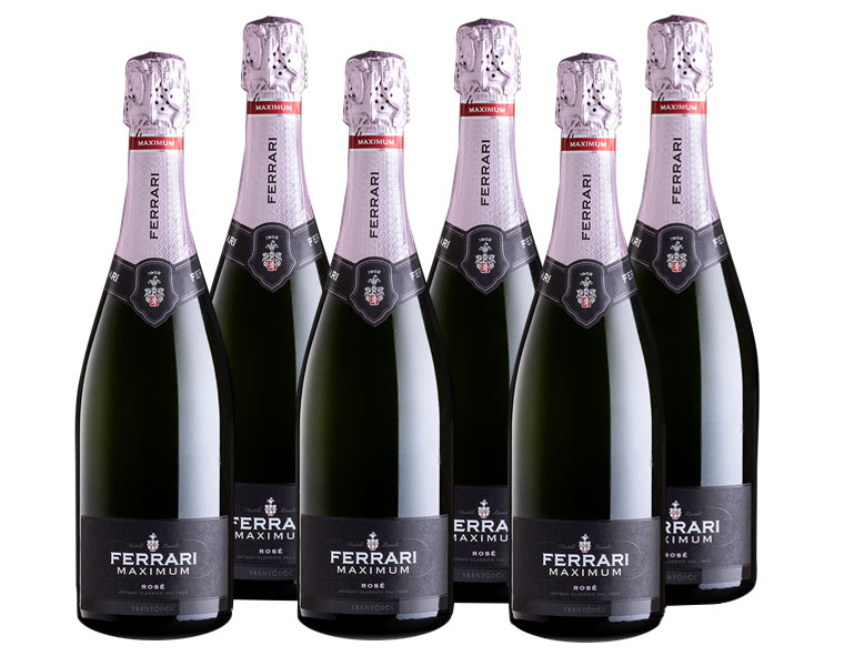 Confezione 6 bottiglie TrentoDoc Maximum Rosé