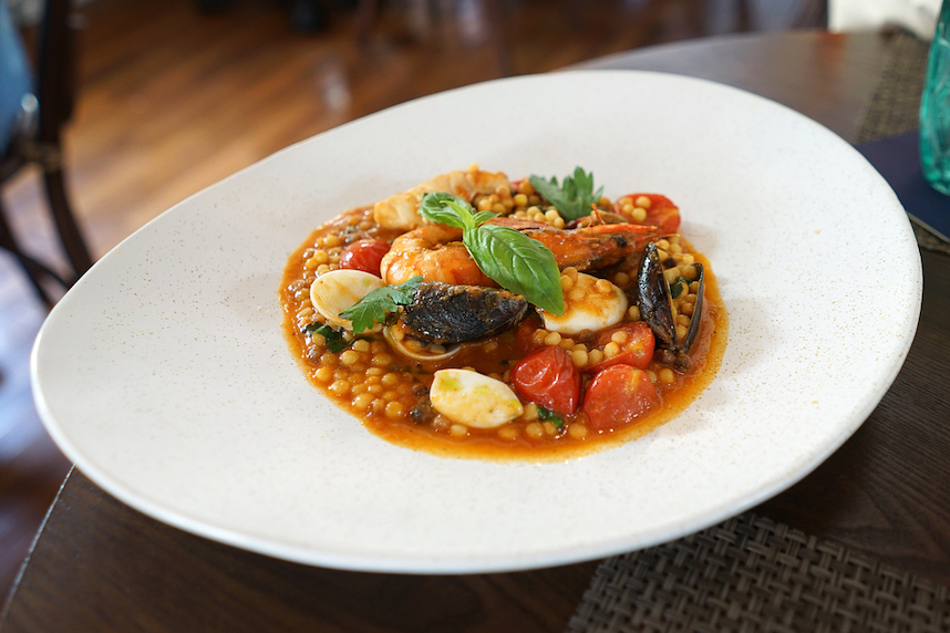 fregola frutti di mare e zafferano